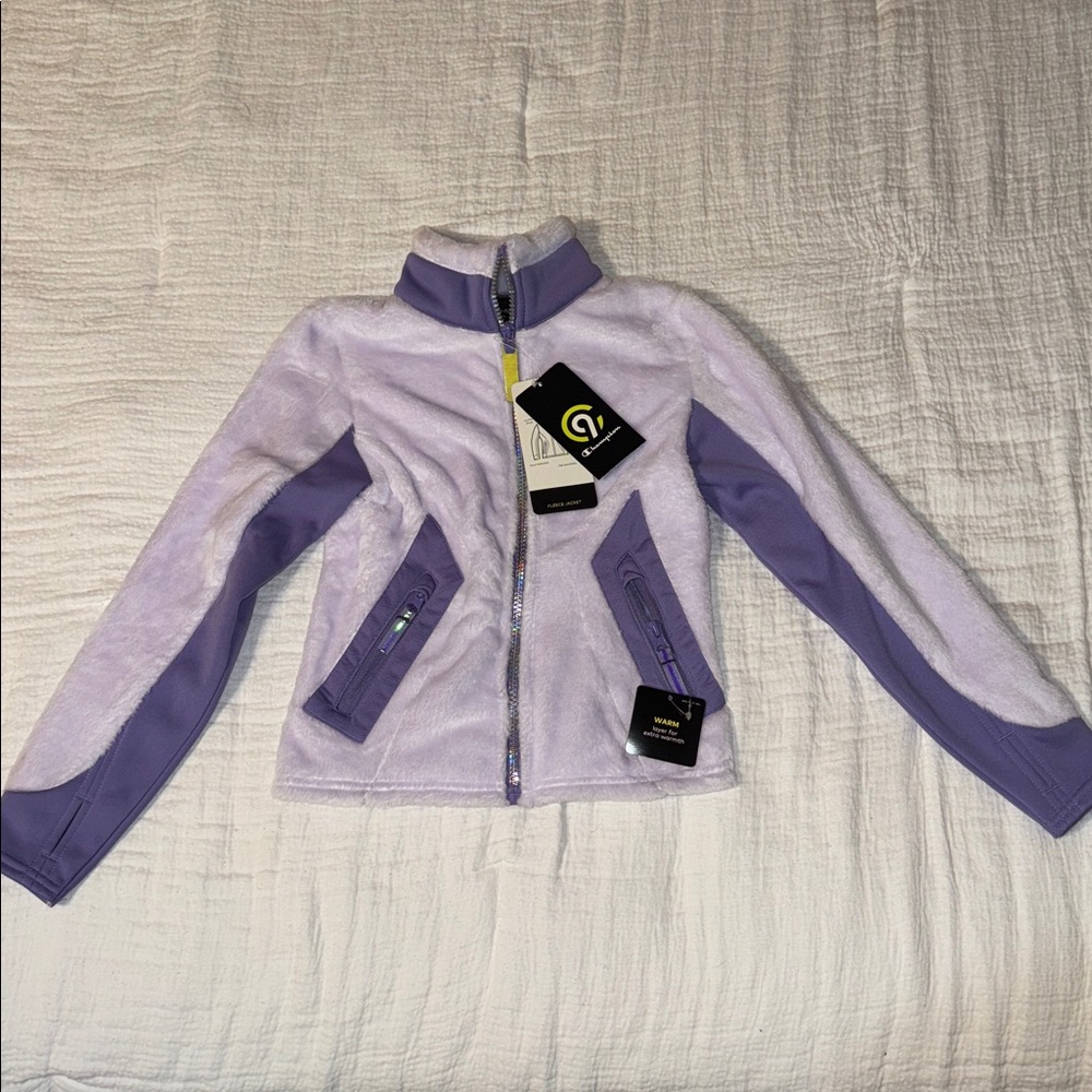 Champion Kids Light Purple/Lavender Fleece Jacket XS 4-5